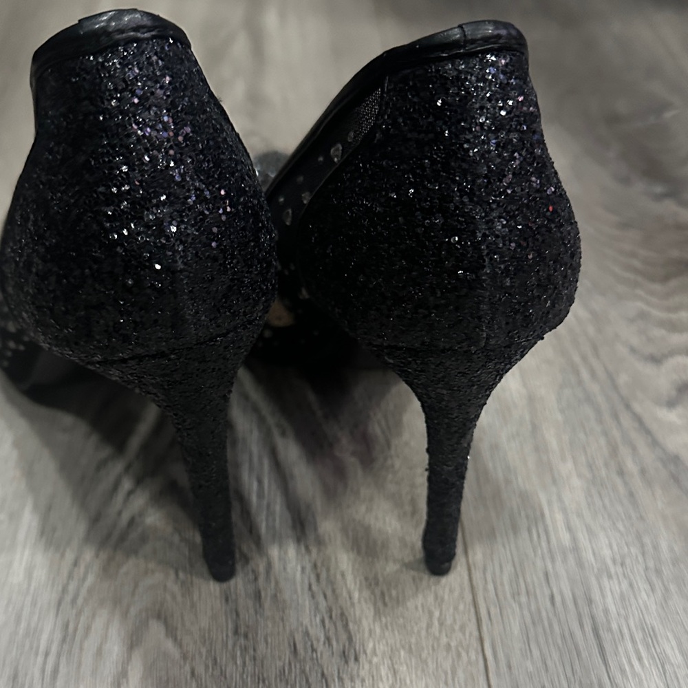 BCBGeneration Black Rhinestone Heels - image 3